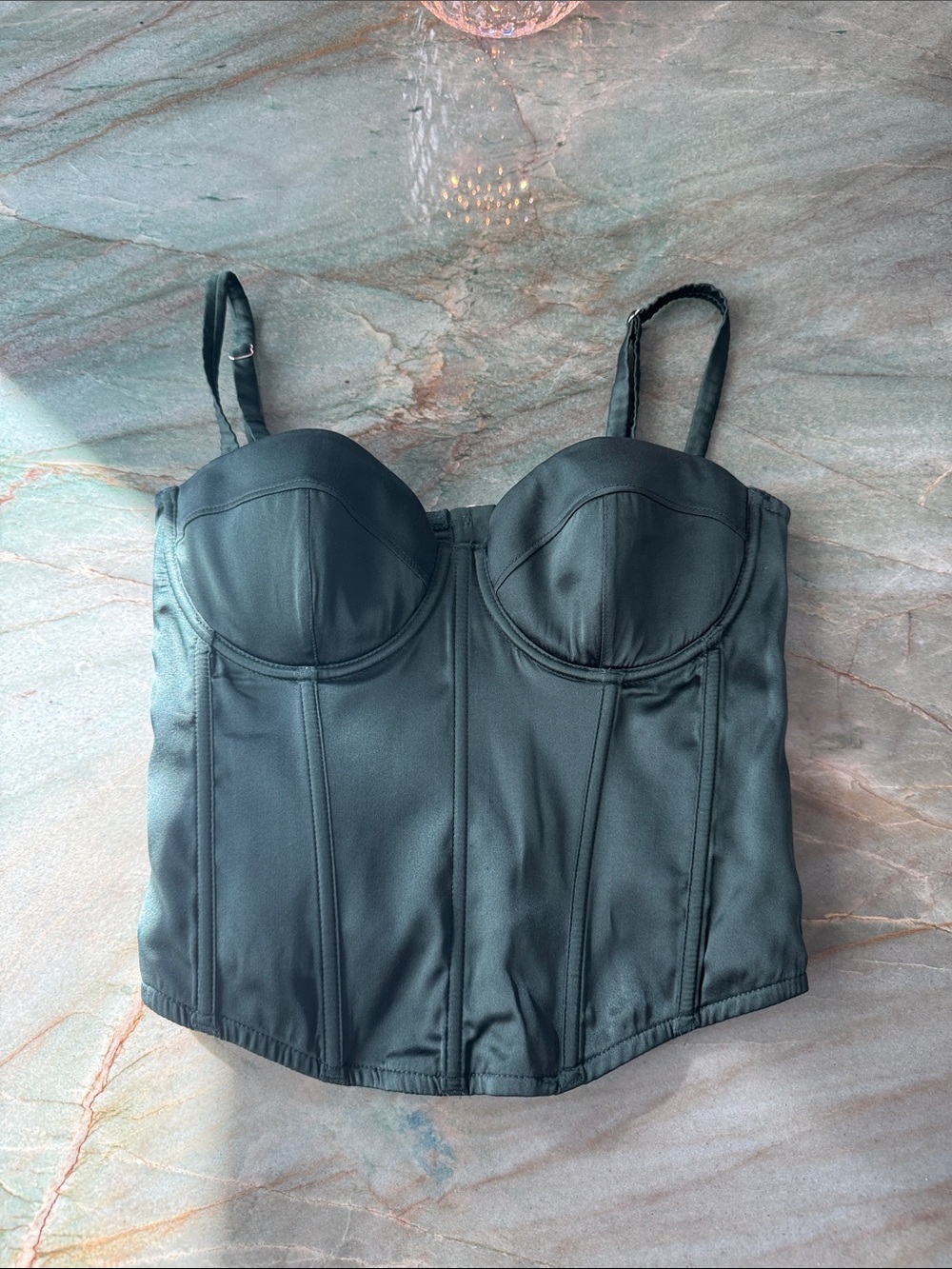 Agent Provocateur Silk Bustier Tank Top